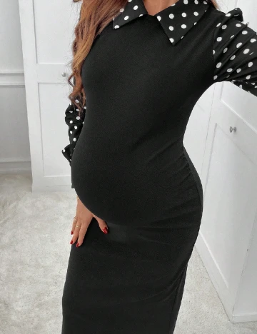 Rochie medie SHEIN Maternity, negru