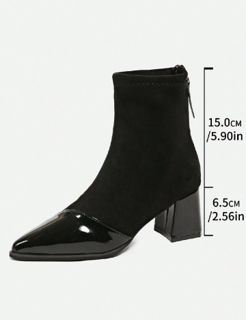 Botine SHEIN, negru