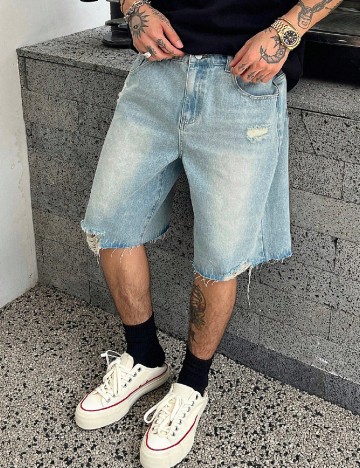 
						Pantaloni scurti SHEIN, albastru