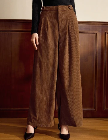 Pantaloni SHEIN, maro