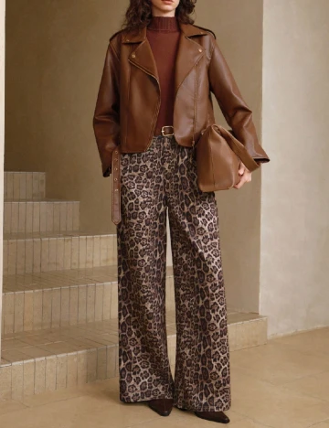 Pantaloni SHEIN, animal print