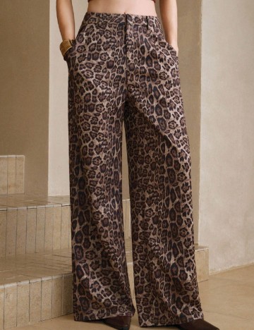 Pantaloni SHEIN, animal print