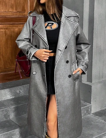 Palton Aveloria, gri