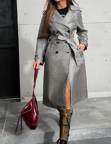 Palton Aveloria, gri