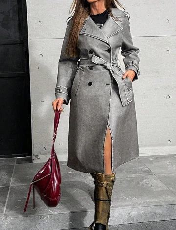 Palton Aveloria, gri