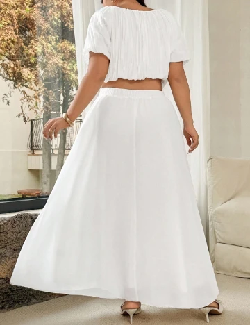 Compleu SHEIN CURVE, alb