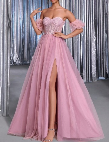 
						Rochie lunga SHEIN, roz