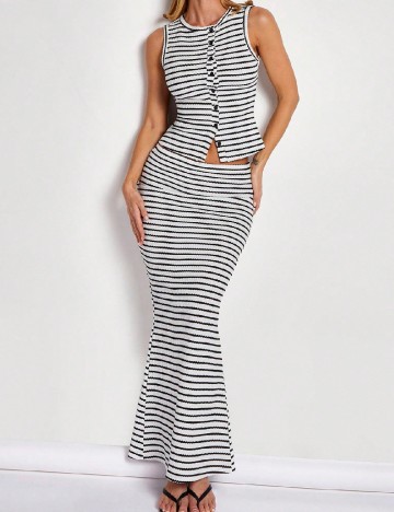 Compleu Cosmina, alb/negru