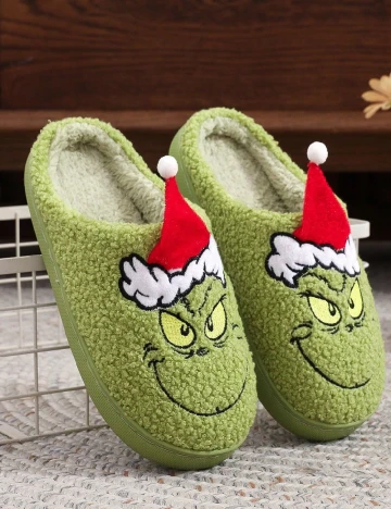 Papuci de Casa SHEIN, verde