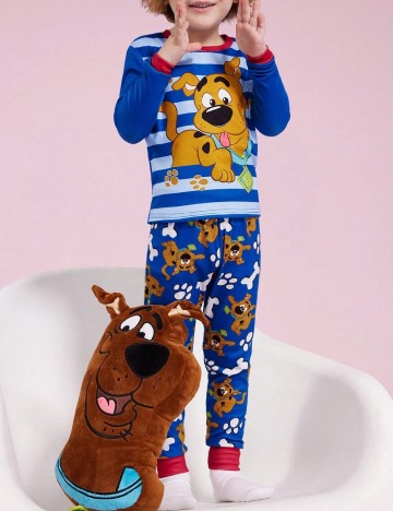 
						Pijama Shein Kids, albastru