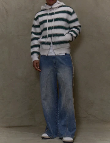 Hanorac Musero, ecru/verde