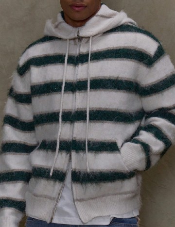 Hanorac Musero, ecru/verde