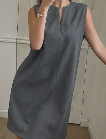 Rochie scurta Dazy, gri