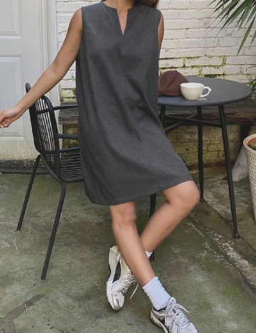 Rochie scurta Dazy, gri