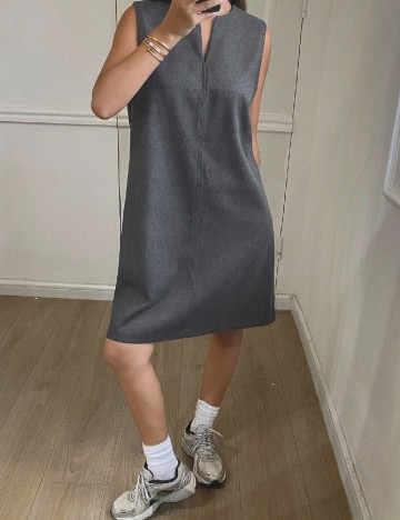 
						Rochie scurta Dazy, gri