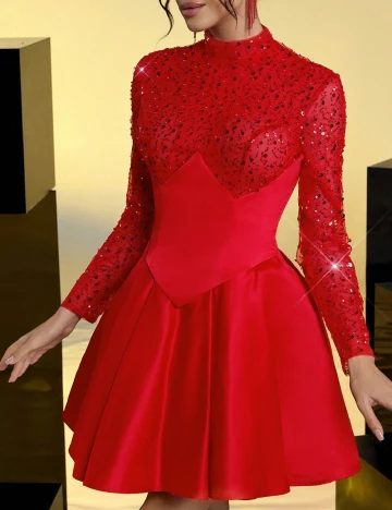 Rochie scurta SHEIN, rosu