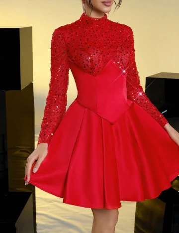 Rochie scurta SHEIN, rosu