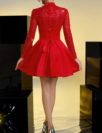 Rochie scurta SHEIN, rosu