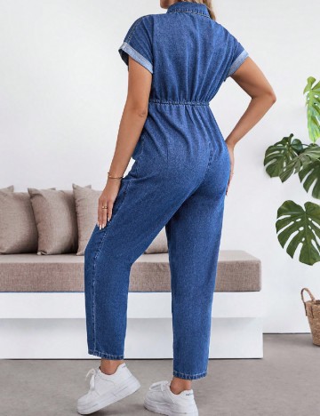 Salopeta SHEIN Maternity, bleumarin