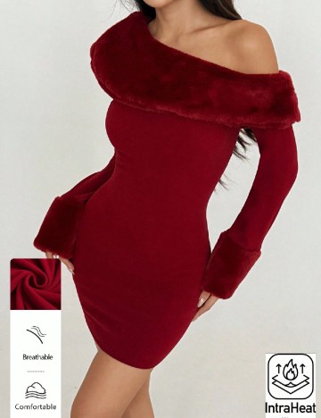 Rochie scurta SHEIN, rosu