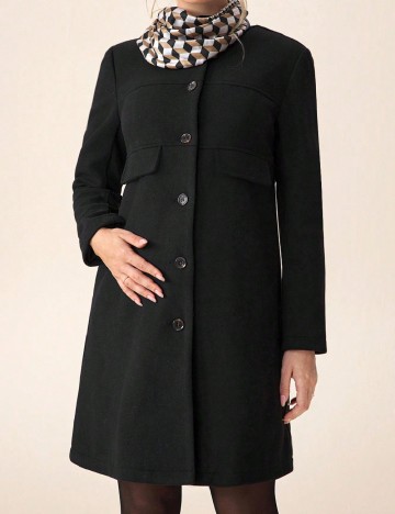 Palton SHEIN Maternity, negru