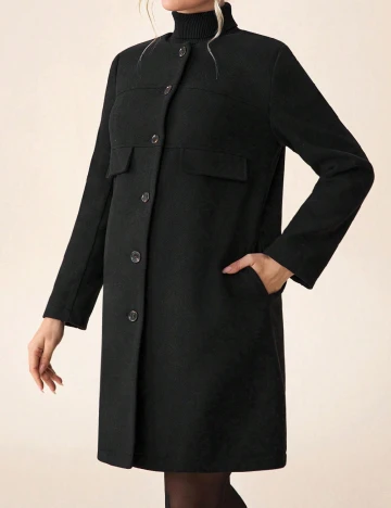 Palton SHEIN Maternity, negru