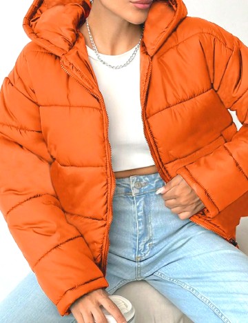 
						Geaca SHEIN, portocaliu