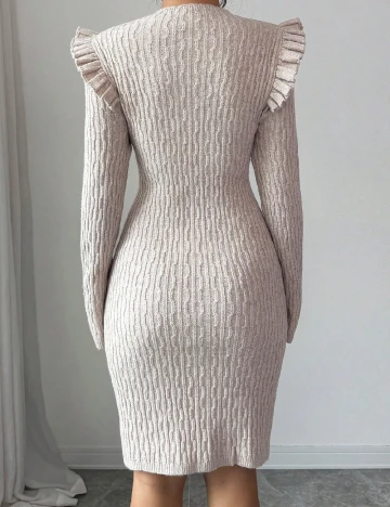 Rochie scurta SHEIN, bej