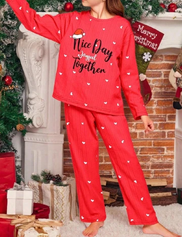 Pijama Shein Kids, rosu