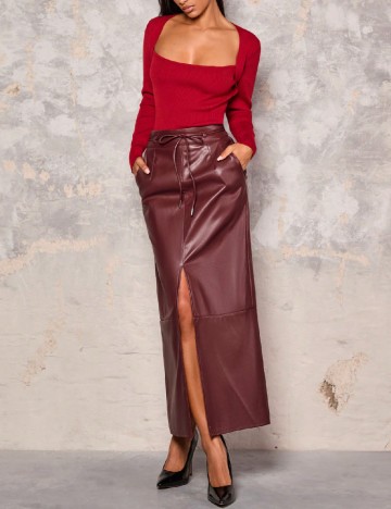 Fusta SHEIN, visiniu