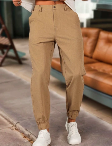 Pantaloni SHEIN, maro