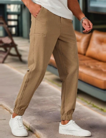 Pantaloni SHEIN, maro