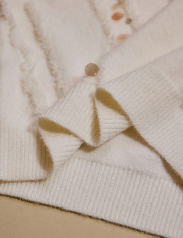 Pulover MOTF, roz/alb