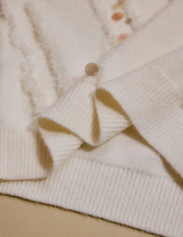 Pulover MOTF, roz/alb