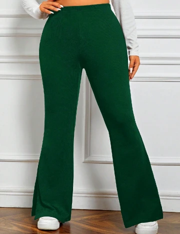 Pantaloni SHEIN CURVE, verde