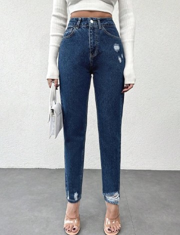 
						Blugi SHEIN, albastru