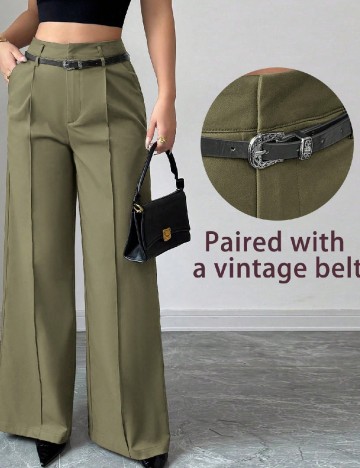 Pantaloni SHEIN, verde