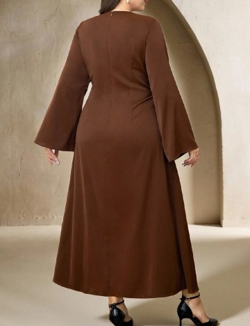 Rochie lunga SHEIN CURVE, maro
