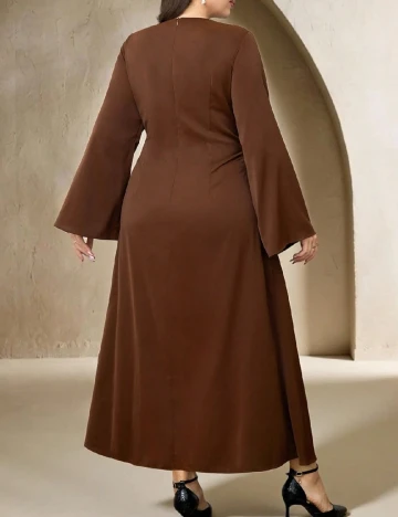 Rochie lunga SHEIN CURVE, maro