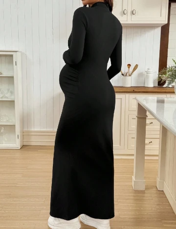 Rochie lunga SHEIN Maternity, negru