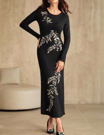 Rochie lunga Anewsta, negru