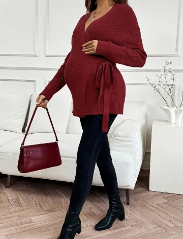 Cardigan SHEIN Maternity, visiniu