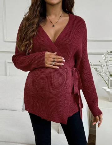Cardigan SHEIN Maternity, visiniu