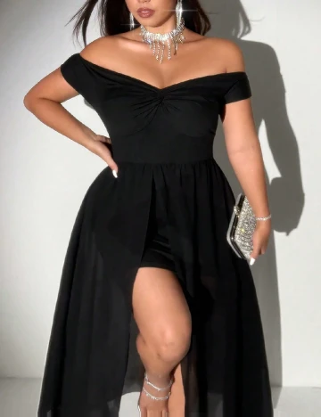 Rochie medie SHEIN CURVE, negru