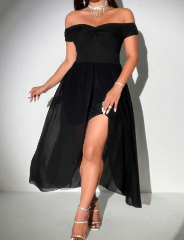 Rochie medie SHEIN CURVE, negru