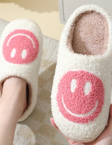 Papuci de Casa Shein Kids, alb