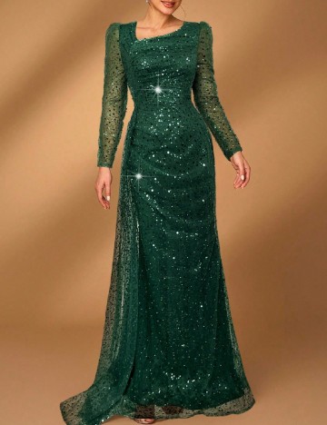 Rochie lunga SHEIN, verde