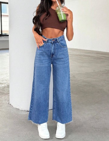 
						Blugi SHEIN, albastru