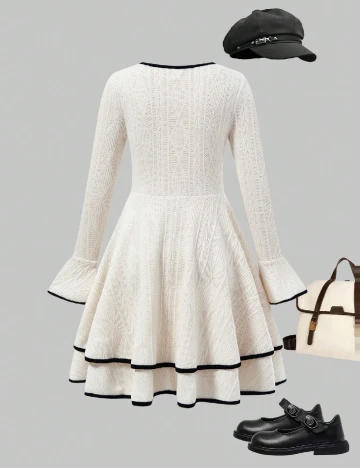 Rochie Shein Kids, crem