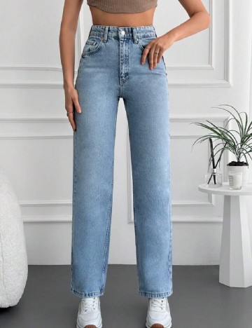 
						Blugi SHEIN, albastru